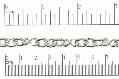 10mm x 8mm Oval, 12.7mm x 7mm Infinity Link Cable Chain - Made of Brass - Sold by the Foot - Ch-818
