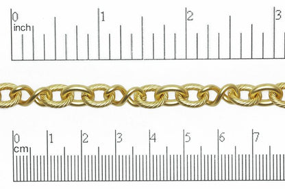10mm x 8mm Oval, 12.7mm x 7mm Infinity Link Cable Chain - Made of Brass - Sold by the Foot - Ch-818