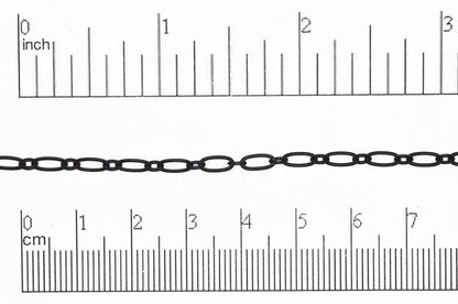 6.4mm x 3mm Textured Oval Cable Chain Sold by The Foot - CH 820