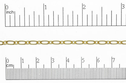 6.4mm x 3mm Textured Oval Cable Chain Sold by The Foot - CH 820