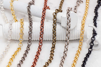 6mm Rolo Chain Sold by The Foot - CH 823