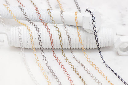 4mm x 3mm Oval Link Cable Chain Sold by The Foot - CH 829
