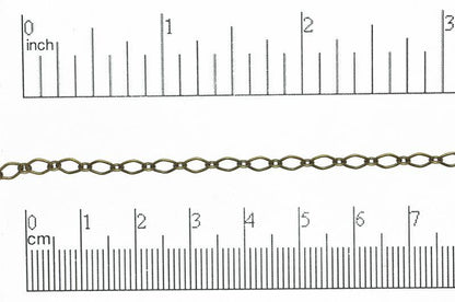 4mm x 3mm Oval Link Cable Chain Sold by The Foot - CH 829