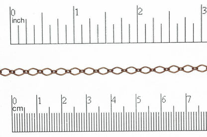 4mm x 3mm Oval Link Cable Chain Sold by The Foot - CH 829