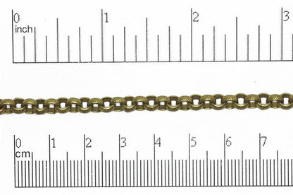5mm Textured Rolo Chain Sold by The Foot - CH 834