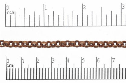 5mm Textured Rolo Chain Sold by The Foot - CH 834