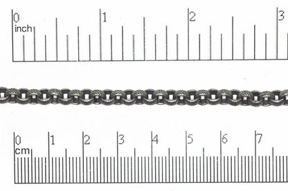 5mm Textured Rolo Chain Sold by The Foot - CH 834
