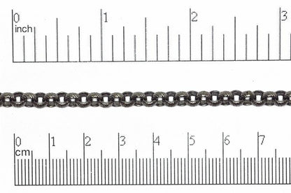 5mm Textured Rolo Chain Sold by The Foot - CH 834