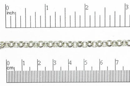 5mm Textured Rolo Chain Sold by The Foot - CH 834