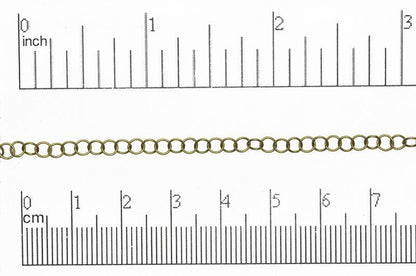 4.2mm x 4mm Fine Round Cable Chain Sold by The Foot - CH 844