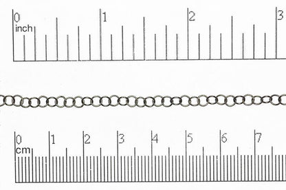 4.2mm x 4mm Fine Round Cable Chain Sold by The Foot - CH 844