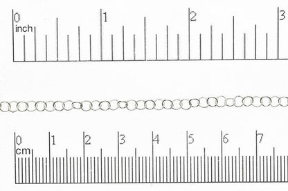 4.2mm x 4mm Fine Round Cable Chain Sold by The Foot - CH 844