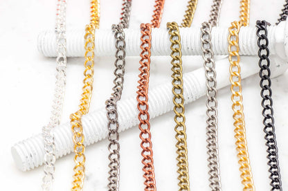 6mm x 8mm Classic Curb Chain Sold by The Foot - CH 847