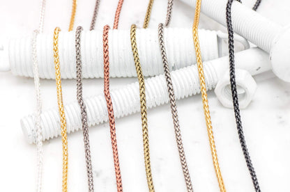 3mm Wheat Byzantine Chain Sold by The Foot - CH 857