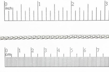 3mm Wheat Byzantine Chain Sold by The Foot - CH 857