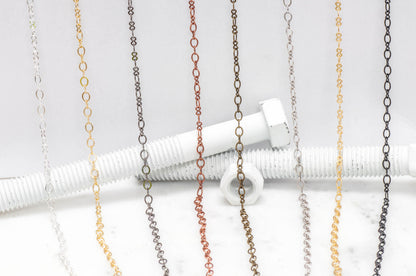 5.4mm x 4.4mm Oval &amp; 5.2mm x 3mm Figure 8 Cable Chain Sold by The Foot - CH 868