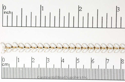 6mm x 5mm Black Epoxy Chevron Chain Specialty Chain Sold by The Foot - CH 898