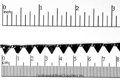 7.25mm Solid Triangle Pennant Drop Specialty Chain Sold by The Foot - CH 904