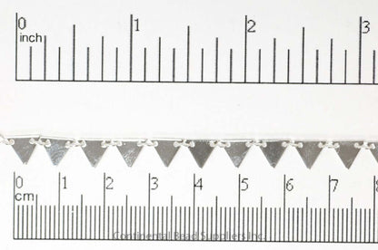 7.25mm Solid Triangle Pennant Drop Specialty Chain Sold by The Foot - CH 904