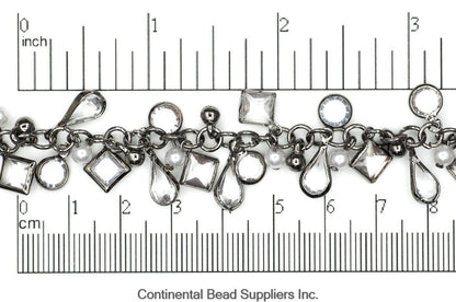 14mm Bauble Jewel Cable Specialty Chain Sold by The Foot - CH 906