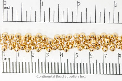 4mm Bauble Cluster Specialty Chain - Available in Multiple Colors - Sold by The Foot - CH 909