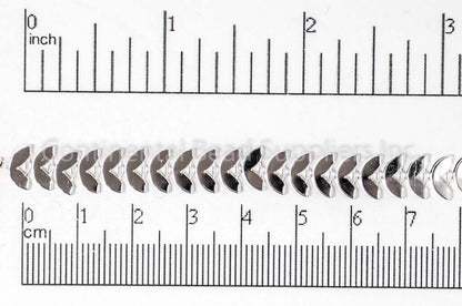 8mm Crescent Moon Style Specialty Chain Sold by The Foot - CH 915