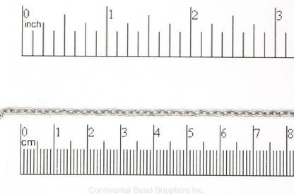 2.5mm Round Cable Chain sold by the Foot - CH 924