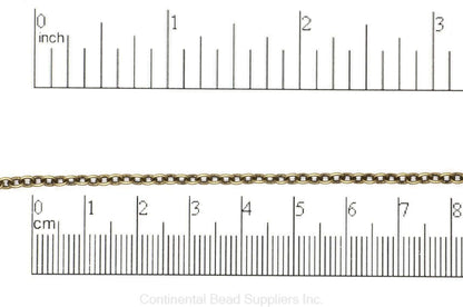 2.5mm Round Cable Chain sold by the Foot - CH 924