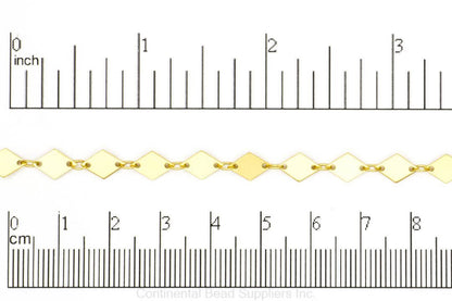 2mm x5mm Diamond Specialty Chain Sold by The Foot - CH 925