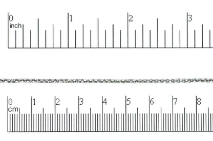 2mm Stainless Steel Rolo Chain sold by the Foot - CH 145SS