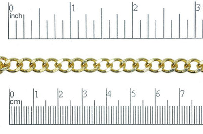 6mm x 8mm Classic Curb Chain Sold by The Foot - CH 847