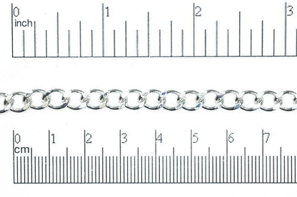 6mm x 8mm Classic Curb Chain Sold by The Foot - CH 847
