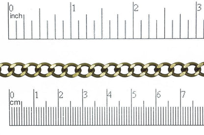 6mm x 8mm Classic Curb Chain Sold by The Foot - CH 847