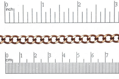 6mm x 8mm Classic Curb Chain Sold by The Foot - CH 847
