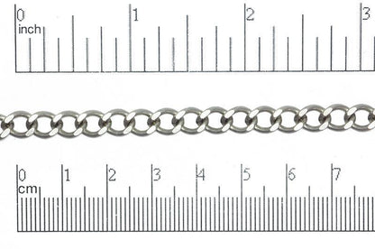 6mm x 8mm Classic Curb Chain Sold by The Foot - CH 847