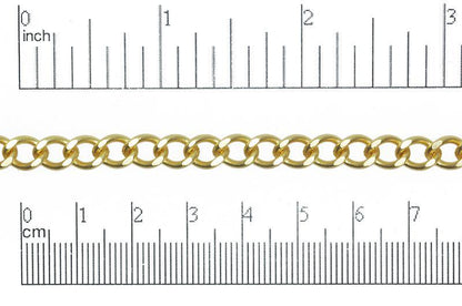 6mm x 8mm Classic Curb Chain Sold by The Foot - CH 847