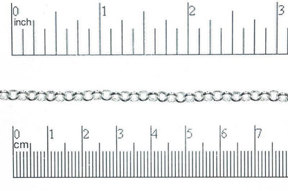 4mm Rolo Chain (Inside diameter 3.25mm) Sold by The Foot - CH 855
