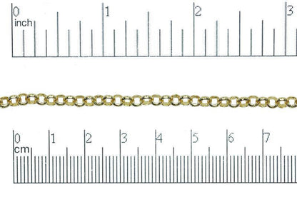 4mm Rolo Chain (Inside diameter 3.25mm) Sold by The Foot - CH 855