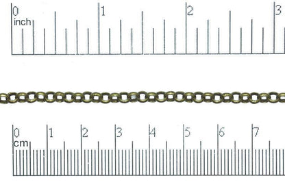4mm Rolo Chain (Inside diameter 3.25mm) Sold by The Foot - CH 855
