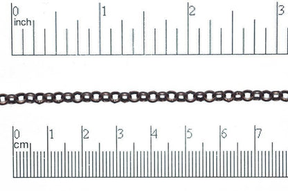 4mm Rolo Chain (Inside diameter 3.25mm) Sold by The Foot - CH 855