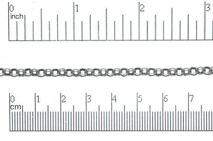 4mm Rolo Chain (Inside diameter 3.25mm) Sold by The Foot - CH 855