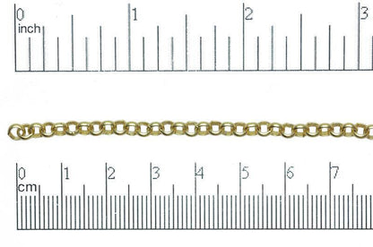4mm Rolo Chain (Inside diameter 3.25mm) Sold by The Foot - CH 855