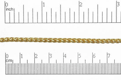3mm Wheat Byzantine Chain Sold by The Foot - CH 857
