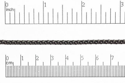 3mm Wheat Byzantine Chain Sold by The Foot - CH 857