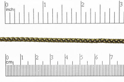 3mm Wheat Byzantine Chain Sold by The Foot - CH 857