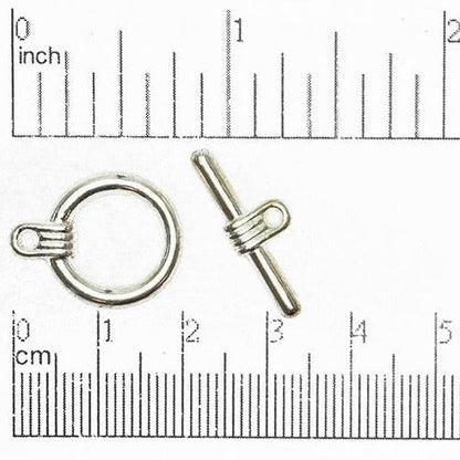 16mm Ring w/23mm Bar Toggle Clasp available in Multiple Finishes - CBS11/330