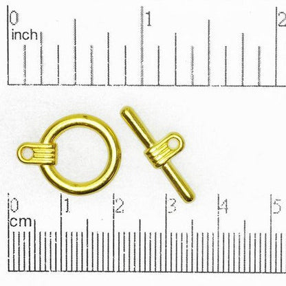 16mm Ring w/23mm Bar Toggle Clasp available in Multiple Finishes - CBS11/330