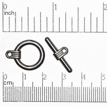 16mm Ring w/23mm Bar Toggle Clasp available in Multiple Finishes - CBS11/330