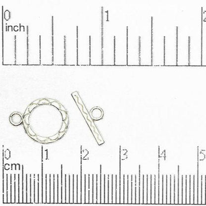 12mm Ring w/15mm Bar Toggle Clasp available in Multiple Finishes - CBS12/4112