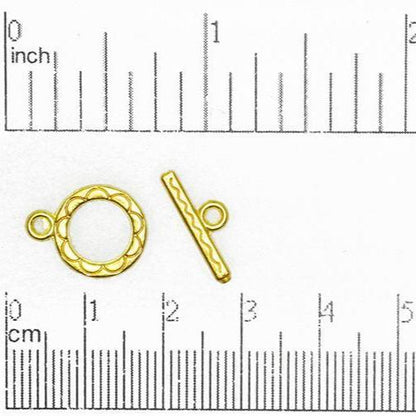 12mm Ring w/15mm Bar Toggle Clasp available in Multiple Finishes - CBS12/4112